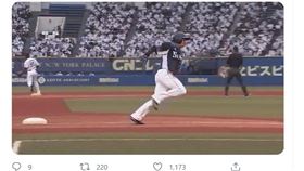 吳念庭積極跑壘。（圖／翻攝自推特）