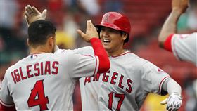 大谷翔平敲出全壘打。（圖／美聯社／達志影像)