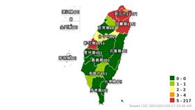 全台縣市確診分布20210517