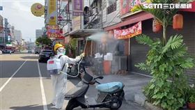 大里2號男，案1886，45歲男，保健科技業，大明路、益民路消毒