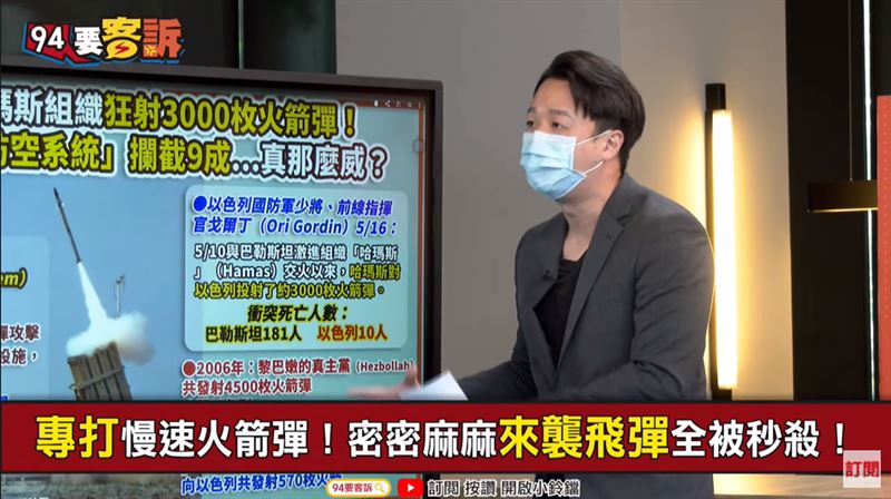 以色列鐵穹飛彈哪裡強？他：預判系統