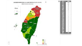 本土案例分布地圖。（圖／翻攝自疾管署官網）