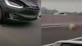 特斯拉,手機,駕駛,交警,交通事故