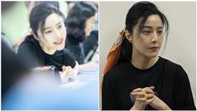 范冰冰近日參加關懷自閉孩童的公益活動。（組合圖／翻攝自娛樂掌盟、范冰冰微博）