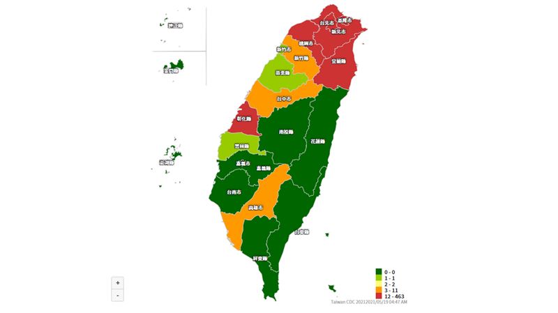 本土飆破千例　最新確診分布地圖曝光
