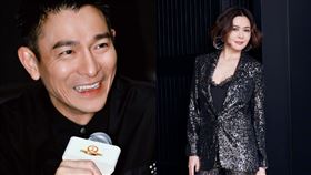 劉德華關之琳。(劉德華全球歌迷影迷會、關之琳微博)