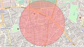 德國金融首都法蘭克福發現第二次世界大戰時期未爆彈，當局今天為此撤離一處社區2萬5000名居民。（圖／翻攝自Frankfurt am Main推特）