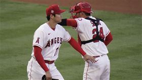 大谷翔平先發投球。（圖／美聯社／達志影像）