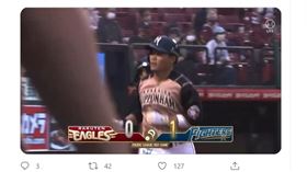 王柏融開轟。（圖／翻攝自推特）