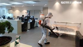 台北市刑大已完成消毒工作。（圖／翻攝畫面）