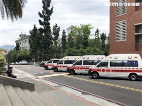朝陽科大，救護車，待命（圖／翻攝畫面）