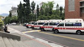 朝陽科大，救護車，待命（圖／翻攝畫面）