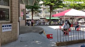 社區篩檢站,山北市民活動中心,幼兒園,中和 （圖／讀者提供）
