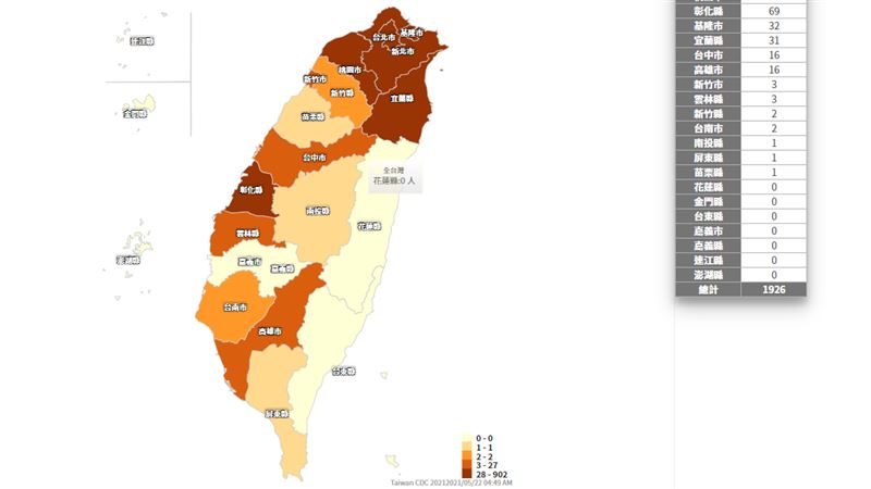 西部剩嘉義守淨土　最新確診地圖曝光
