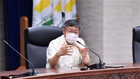0522 臺北市防疫會議，柯文哲、聯醫總院長黃勝堅（圖／北市府提供）