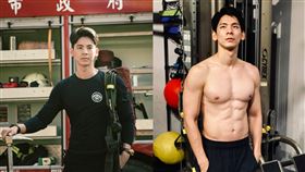  林柏宏／《火神的眼淚》／增肌／肌肉前後對比。臉書