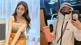 丫頭「全副武裝」穿白色防護衣出門工作。（圖／翻攝自ava112411 IG）