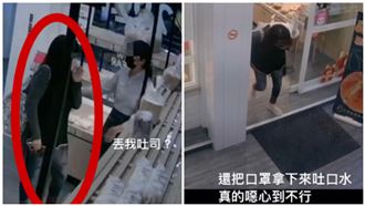 大媽拒實聯制　麵包店丟吐司、吐口水