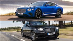 ▲Rolls-Royce Wraith Black Badge對決Bentley Continental GT（圖／翻攝自Rolls-Royce、Bentley官網）
