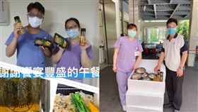 宜蘭人挺醫院！「周杰倫愛店」連7天送便當　醫護濕身笑了▲（圖／翻攝自羅東博愛醫院、饗宴鐵板燒臉書）