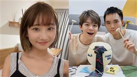 愛莉莎莎、黃氏兄弟。（圖／翻攝自愛莉莎莎、黃氏兄弟IG）
