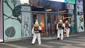 SOGO台北復興館疑似有確診者到訪，12日下午緊急消毒。（圖／業者提供）