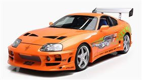▲「玩命關頭」豐田Supra電影拍攝車。（圖／翻攝Barrett-Jackson網站）