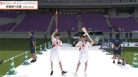 ▲奧運聖火傳遞仍在日本進行。（圖／翻攝自IOC奧運聖火直播）