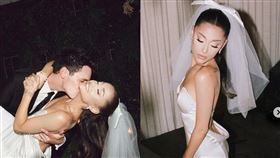 美國小天后亞莉安娜（Ariana Grande）婚紗照曝光。（圖／翻攝自arianagrande IG）