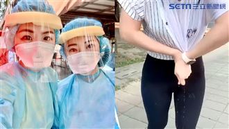 影／最美護理師辛苦了！衣服擰出汗水