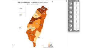 ▲今年本土確診案例分布地圖。（圖／翻攝自疾管署官網）
