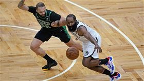 ▲哈登（James Harden）投進7顆三分球攻下全隊最高41分。（圖／美聯社／達志影像）