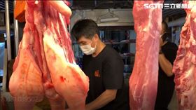 豬肉攤 傳統市場 菜市場 剁豬肉 （圖／記者王浩原攝影）