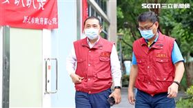 侯友宜市長今日視察「樹林熱區防疫中心」。（圖／新北市府提供）