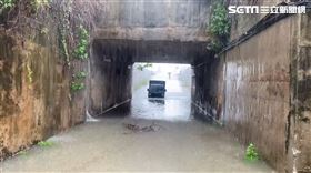 雷雨胞，苗栗通霄下大雨，淹水，五南地下道積水封閉