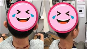 母親擔心孩子疫情期間亂跑，於是請設計師剪一顆「讓他不敢出門的頭」（圖／翻攝自臉書社團「高雄五甲大小事」）