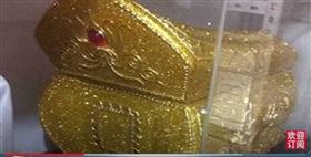 山西出土純金棺材（圖／翻攝自奇聞空間TW　YouTube）