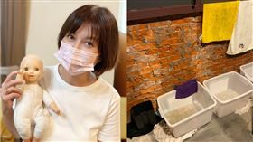 苗可麗家裡漏水崩潰。（圖／翻攝自苗可麗臉書）