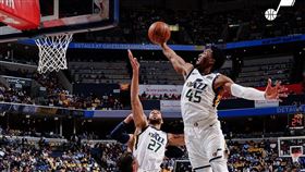 ▲米契爾（Donovan Mitchell）得全場最高30分，爵士聽牌。（圖／翻攝自爵士推特）