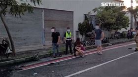 台南,台江大道,麥拉倫,超跑,起火,對撞