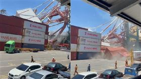 高雄港,碼頭,貨輪,貨櫃,天車