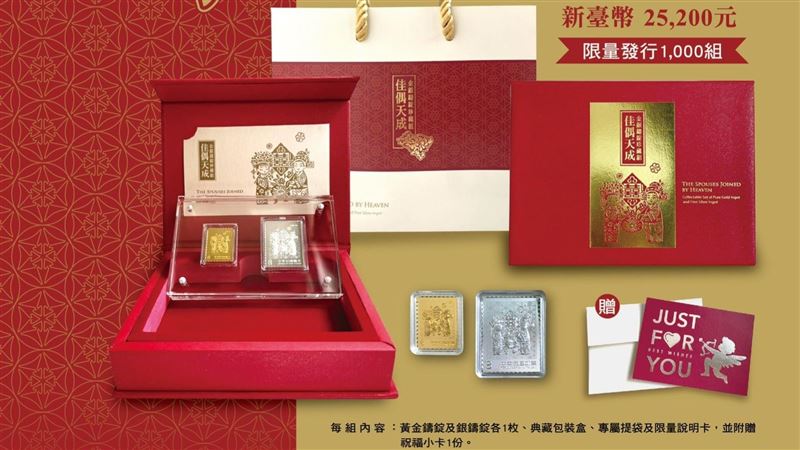 瑞氣千條！郵局推限量「金銀鑄錠」
