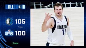 ▲東契奇（Luka Doncic）42分14助攻，獨行俠聽牌。（圖／翻攝自獨行俠推特）