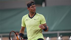 ▲納達爾（Rafael Nadal）直落3晉法網第3輪。（圖／美聯社／達志影像）