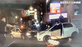 隔離男,圍捕,確診,中和,翻攝畫面