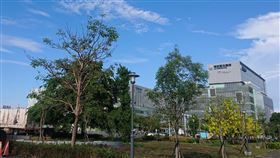 都市高溫惡化  學者籲改變空調使用習慣民眾配合防疫待在家，大量使用冷氣導致用電量攀升，空調排出的廢熱也使都市氣溫上升，學者呼籲，不要將空調設定低於攝氏26度；公園綠地也有助散熱。圖為台南市東區大樓與附近綠地街景。中央社記者楊思瑞攝  110年6月4日