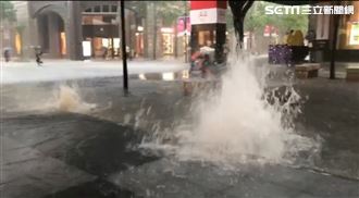 信義重災區　新光Ａ4驚見整排噴泉