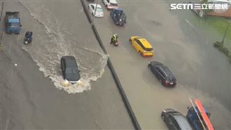 獨／信義商圈變漂漂河！空拍照超震撼