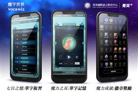 ▲「魔字世界」APP透過「聽」記憶以及複習單字、測驗方式，解鎖每日任務獲取成就，增強學習者的學習動機。
（圖／《菁英國際語言教育中心》提供）