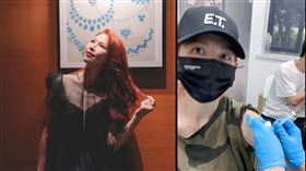 港星蔡少芬與老公張晉。(圖／蔡少芬微博)